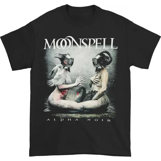Discover Moonspell Alpha Noir T-shirt Gift Tour Concert
