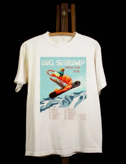 Discover Big Shrimp Winter Tour January February 2026 T Shirt