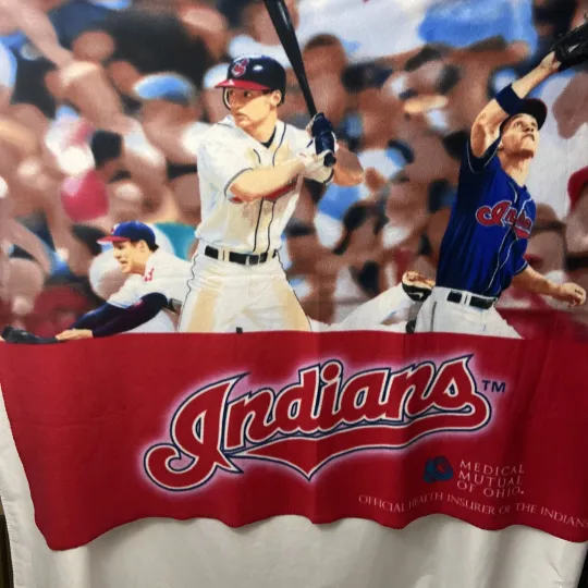 Discover Cleveland Indians Baseball Promo Fleece Blanket