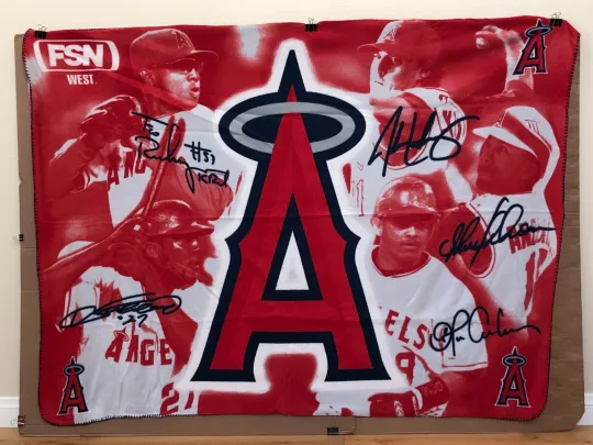 Discover Los Angeles Anaheim Angels Baseball Fleece Blanket NEW SGA