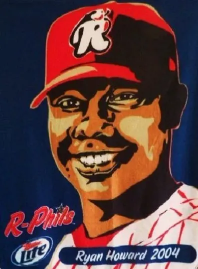 Reading Phillies Ryan Howard Fleece Blanket SGA