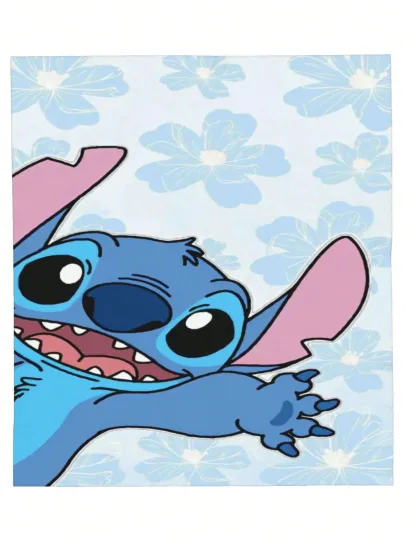 Discover Disney  Stitch Super Warm Fleece Blanket