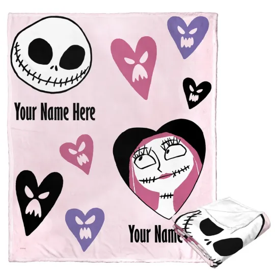 Discover Disney Nightmare Before Christmas Me And You Personalized Cozy Fleece Blanket