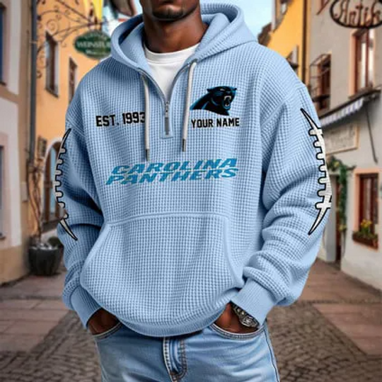 Carolina Panthers Waffle Hoodie