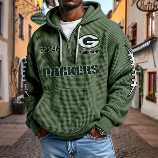 Green Bay Packers Waffle Hoodie