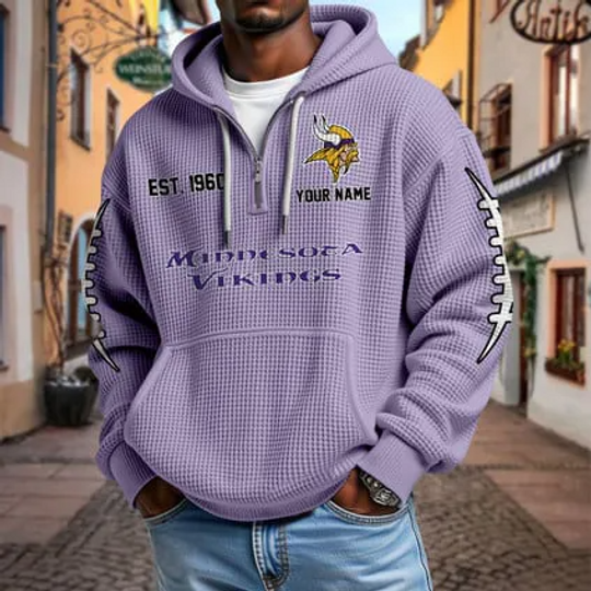 Minnesota Vikings Waffle Hoodie