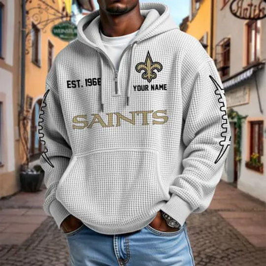 New Orleans Saints Waffle Hoodie