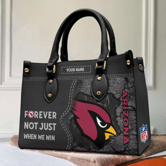 Discover Custom Name football Arizonna Cardinals Forever Not Just When We Win Leather Hand