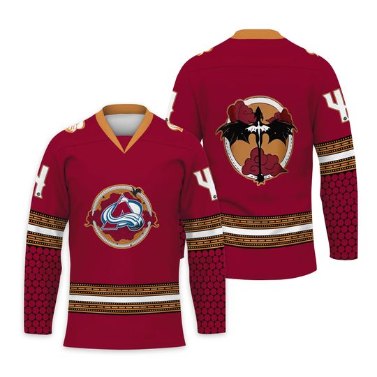 Colorado Avalanch x Fourth Wing Night Hockey Jersey Unisex