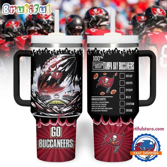 Tampa Bay Buccaneers Champion Energy Tumbler Handle Cup 40oz