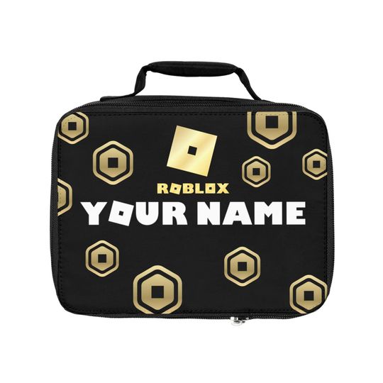 Roblox Lunch Bag - Personalized Insulated Lunch Tote for Kids, Custom Gamer School Bag for Boys & Girls