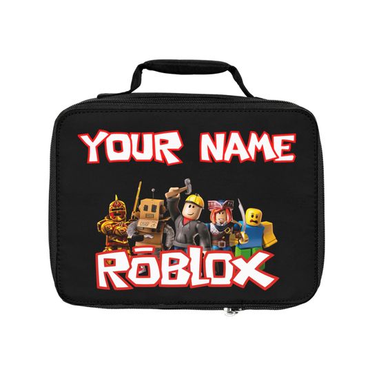 Roblox Lunch Bag - Personalized Gamer Lunchbox for Kids, Insulated School Tote for Boys & Girls