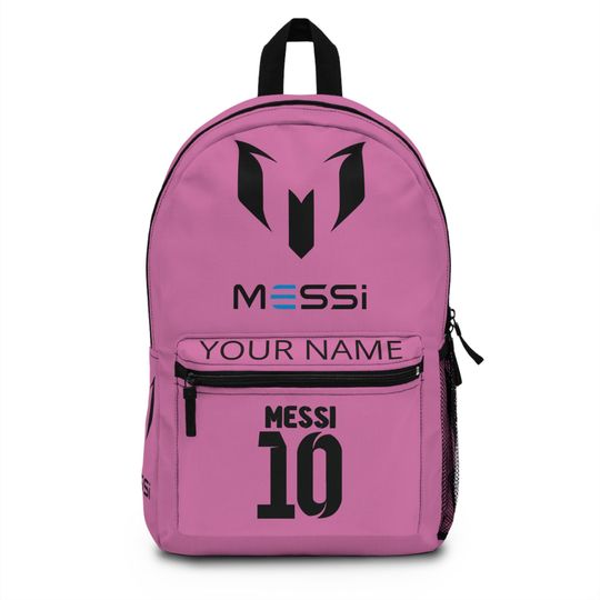 Discover Personalized Messi Backpack for Soccer Fans, Custom Football Bag, Sports Travel Backpack, Birthday Gift for Him
