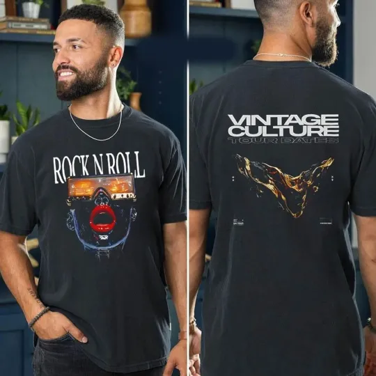 Discover Rock N Roll Culture 2026 Tour Dates World Tour two side shirt
