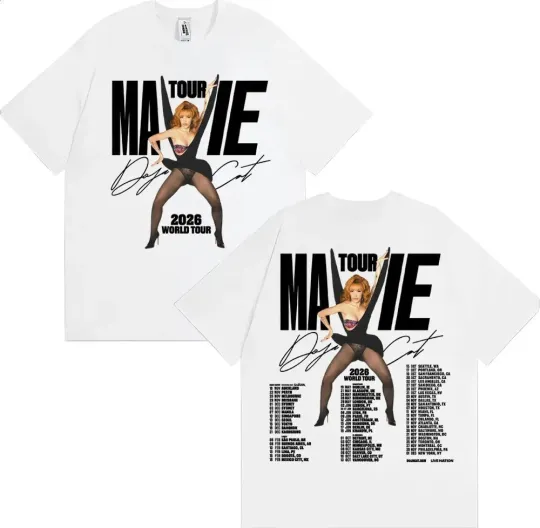 Discover Doja Cat Ma Vie World Tour 2026 Merch Double Sided T-Shirt
