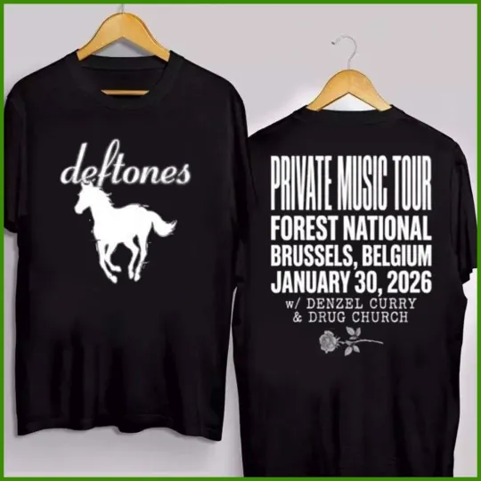 Discover Deftone Private Music Tour 2026 January 30 2026 Forest National Brussels Shirt