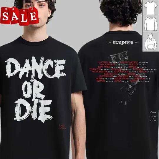 Discover New Ld ga The Mayhem Ball Tour 2025 2026 Unisex S-5XL Shirt