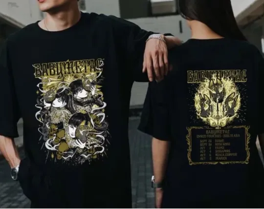 Babymetal 2025 2026 World Tour T-Shirt Unisex Cotton Concert