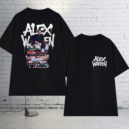 Discover Alex Warren Graphic Shirt  Tour 2026 Alex Warren Shirt  Alex Warren Songs List Shirt