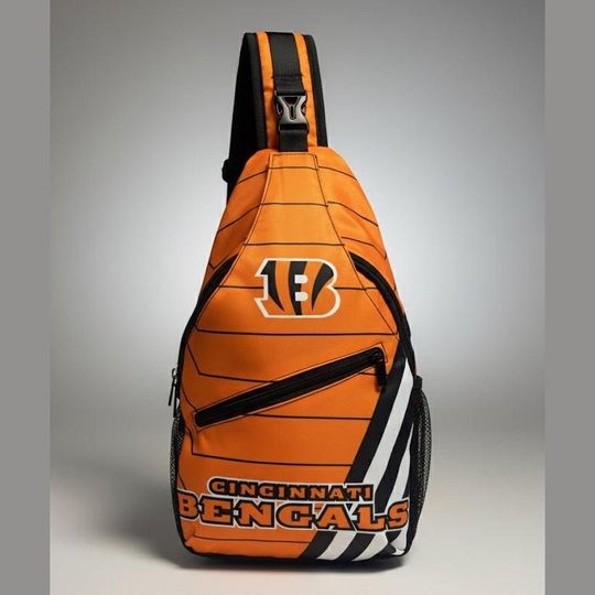 Cincinnati Football Team Chest Bags - Orange football Bag, Gift For Fans