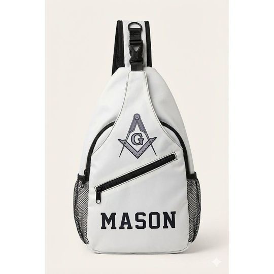 Discover Masonic Chest Bags - White Freemason Shoulder Bag