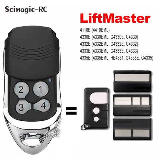 Discover LiftMaster 4330E 4332E 4333E 4335E 4410E Chamberlain 4330EML 4332EML 4333EML Garage Door Remote Control 433.92MHz Transmitter