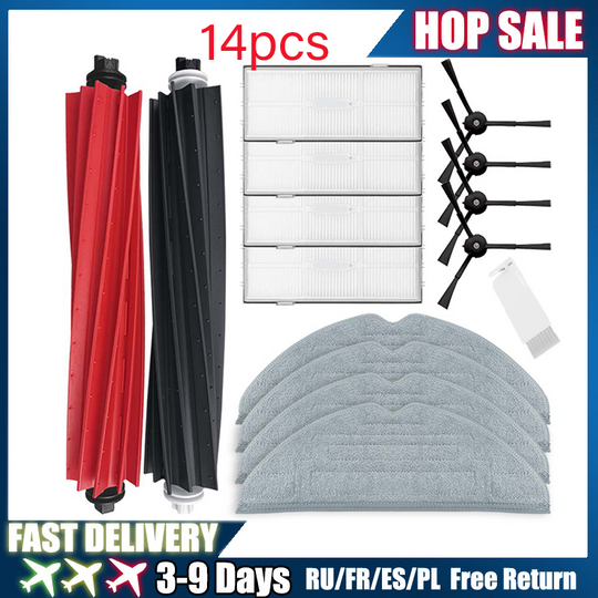 Discover Robolock S8 Pro Ultra S8+spare parts DuoRoller main side brush mop cloth high-efficiency air filter dust bag brand new accessori