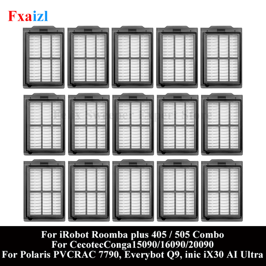 Discover HEPA Filter For iRobot Roomba Plus 405 / 505 Combo, Conga 15090 / 16090 / 20090, Everybot Q9, Inic iX30 AI Ultra, 3i P10 Ultra