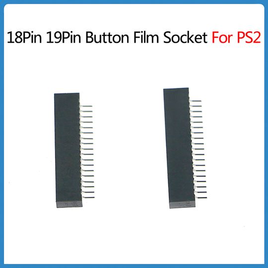 Discover 10Pcs 18Pin 19Pin Button Film Socket For PS2 Game Controller Conductive Film Slot Connector For Sony PlayStation2 Repair Part