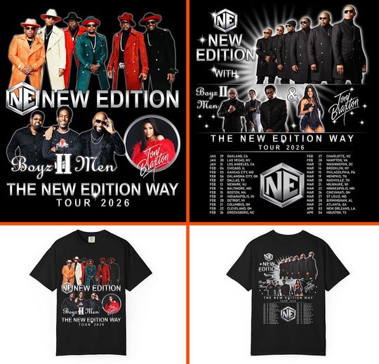 Discover The New Edition Way Tour 2026 PNG File Digital Download, Ready to Print
