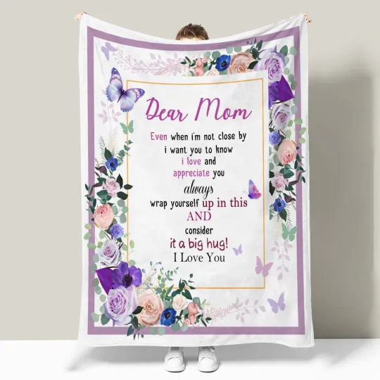 Discover Pink Floral and Butterfly Throw Blanket for Couch, Bed, and Sofa