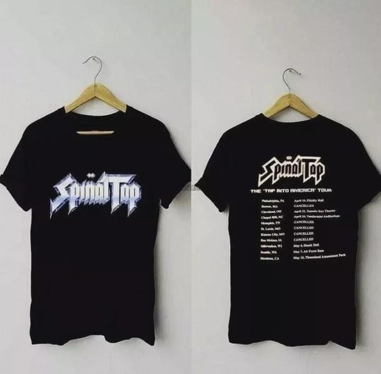 Discover Spinal Tap The "Tap Into America" Tour 2 side Black Color Cotton T-Shirt Gift For Fan All Size S-4XL