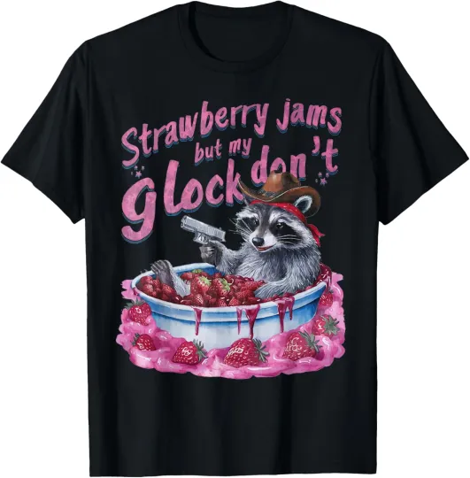 Discover Strawberry Jams But My Dont Funny Raccoon T-Shirt