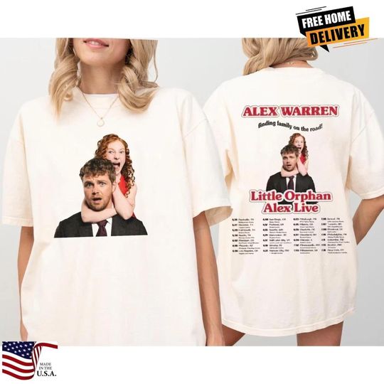 Discover Vintage Alex Warren Shirt, 2026 Tour T-Shirt