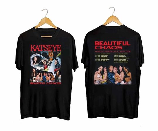 Discover Katseye Beautiful Chaos Tour 2025 T-shirt