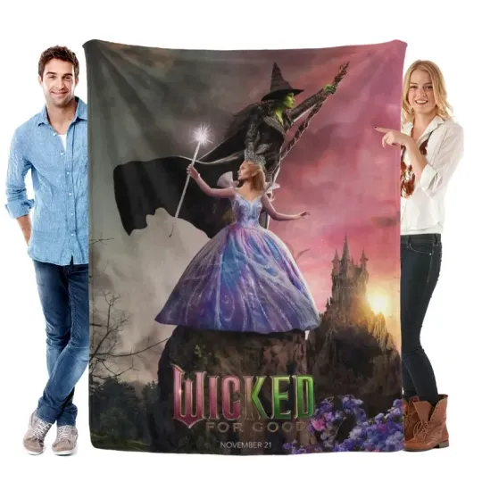 Discover Wicked Fantasy Musical Style Flannel Blanket – Soft Cozy Throw for Fans
