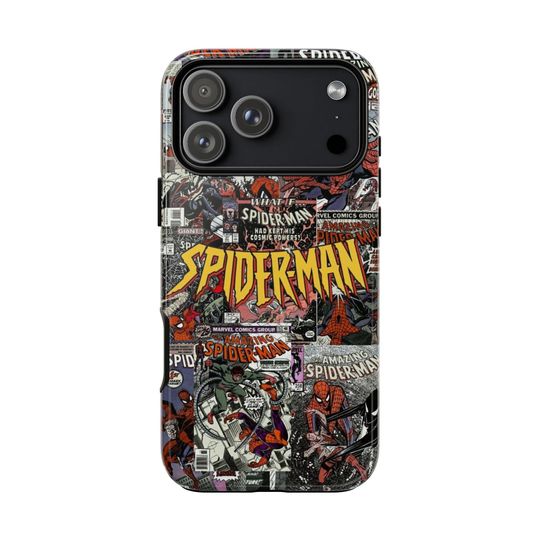 Spider-Man Comic iPhone Case, Retro Marvel Case