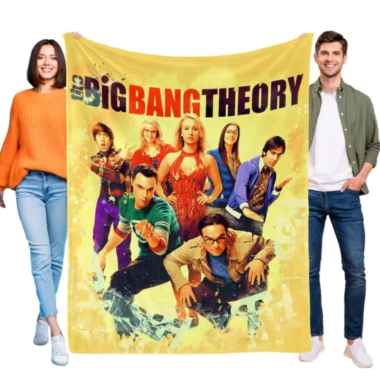 Discover The Big Bang Theory Fleece Blanket Throw 3D Print Cozy Flannel Bed Blanket