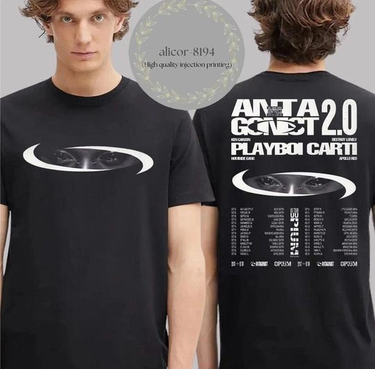 Discover Antagonist 2.0 Playboi Carti US Tour 2025 T Shirt/Hoodie