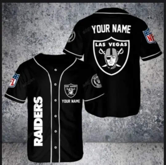 Raider custom Personalized Name Jersey baseball jersey, 3d gift,2025 hot