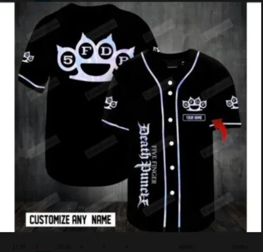 Discover Personalized Five Finger Death Punch baseball jersey, 3d gift,2025 hot