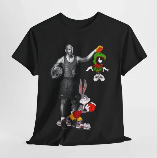 Michael Jordan Space Jam Marvin the Martian and Bugs Bunny T-Shirt