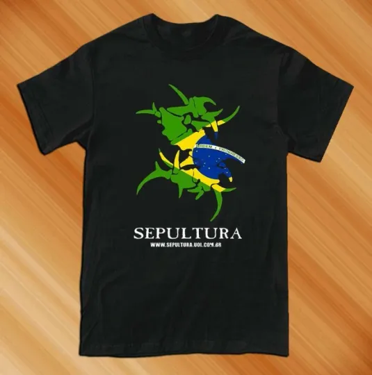 Sepultura Metal Rock Band Men's T-Shirt Black White