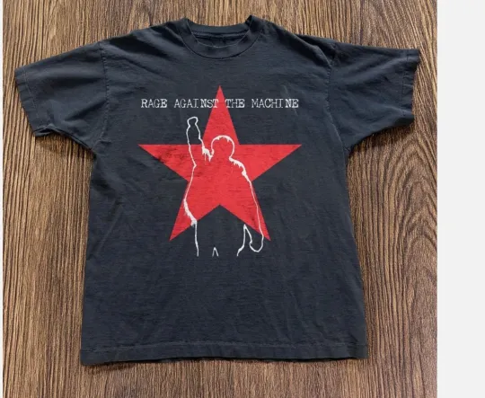 Discover Rage Against Unisex Black T-Shirt Size