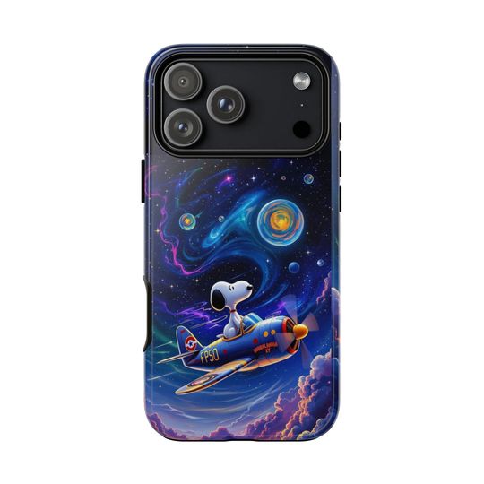 Discover Snoopy Space Adventure Phone Case, Durable, Fun Design