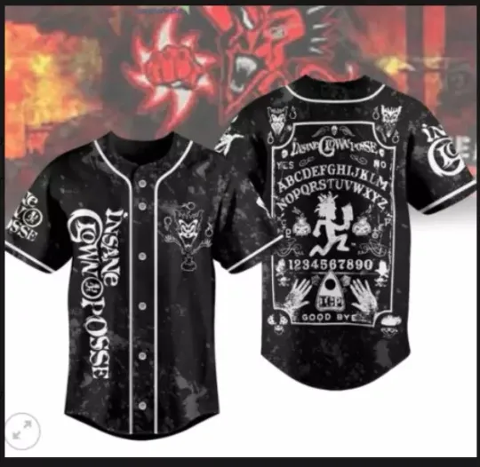 Discover Insane Clown Posse The Ouija Game Personalized baseball jersey, new 3d gift