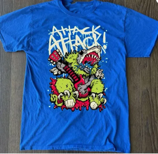 Discover Rare Attack Attack! Band Gift For Fan All Size Blue T-shirt
