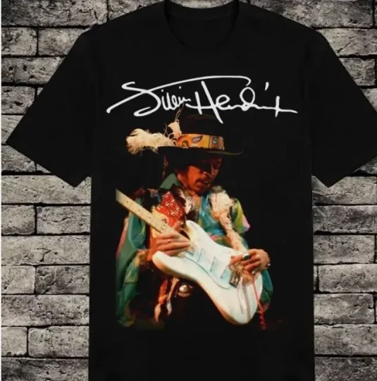 Discover Jimi Hendrix Singer Cotton Gift For Fan Black All Size Unisex Tee Shirt