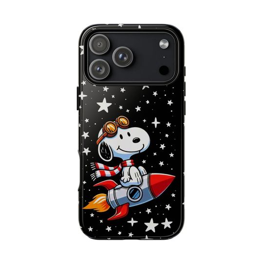 Discover Snoopy Rocket Rider Phone Case - Peanuts Space Adventure