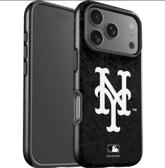 Discover MLB New York Mets Dark Wash iPhone 13-17 Pro Max Impact Case